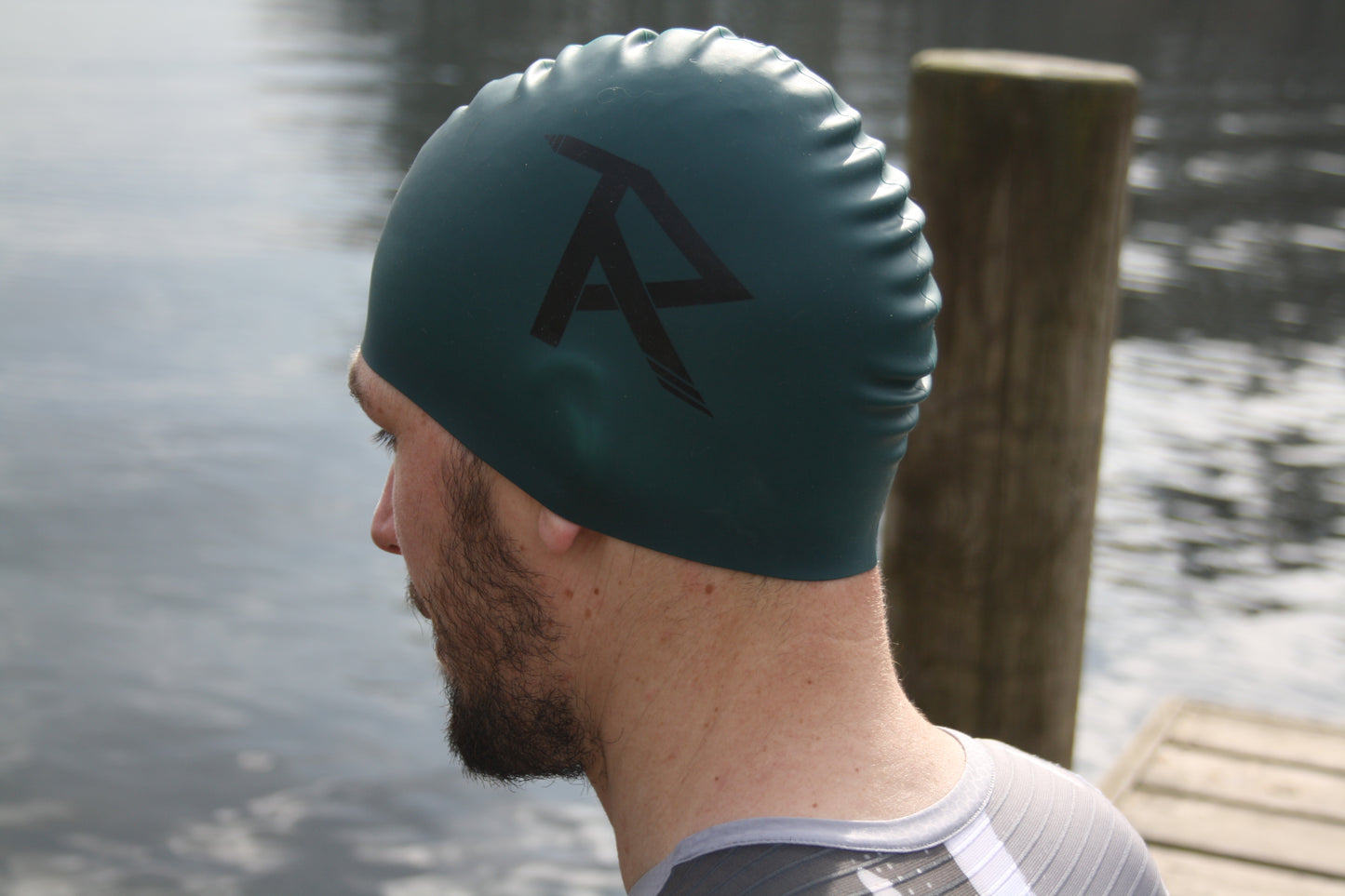 Tydra Teal Swim Cap