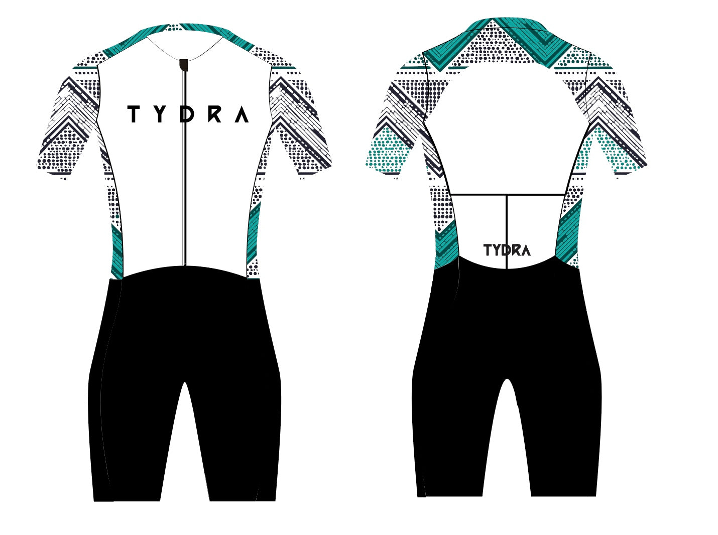 Tribal Teal Trisuit